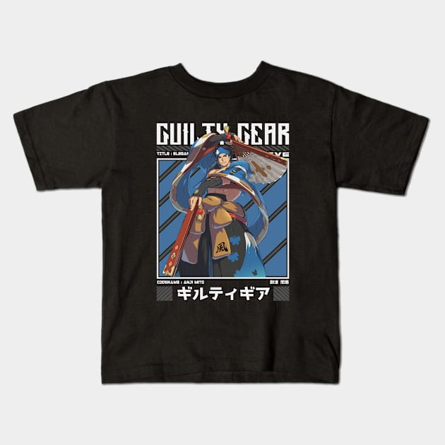 Anji Mito - Guilty Gear Strive Kids T-Shirt by Arestration